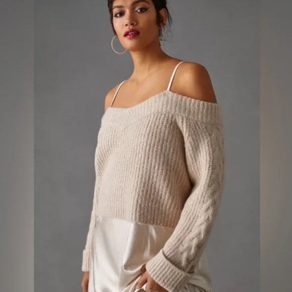 NWOT Anthropologie Mare Mare Layered Sweater Slip Dress - Picture 13 of 14